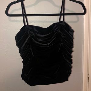 Vintage wired velvet top